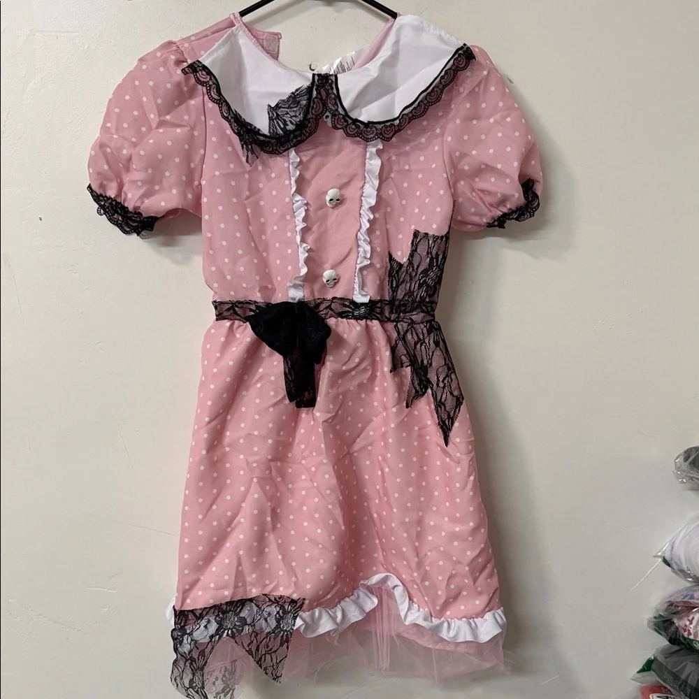 Broken Doll Kids Costume - Pink and Black